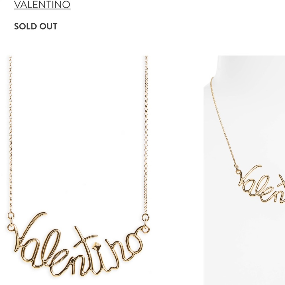 BNIB Valentino Script Necklace SOLD OUT